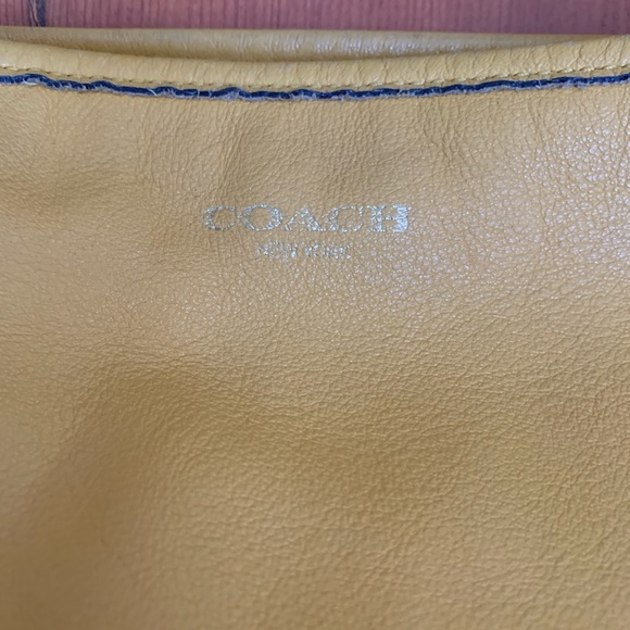 Coach Yellow Shoulder Bag with Tassel - Picture 4 of 8